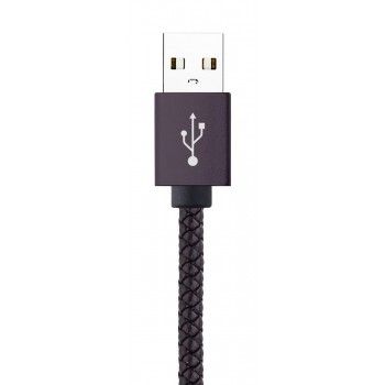 Cable Data Tressé 1 mètre Compatible USB Type-C - Noir