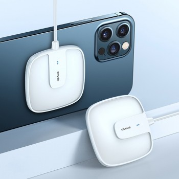 Chargeur à induction USAMS US-CD153 Magsafe 15W- blanc