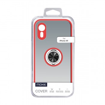 Coque Moxie R-Hold iPhone XR avec ring holder + contour ROUGE