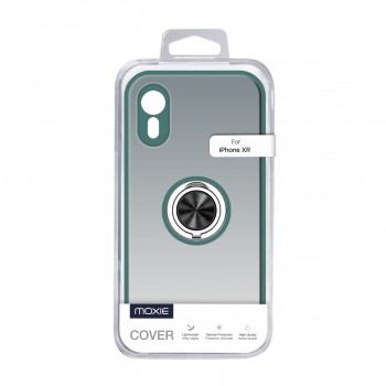 Coque Moxie R-Hold iPhone XR avec ring holder + contour VERT