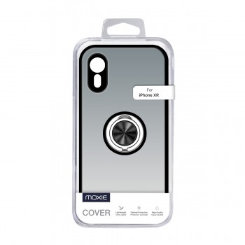 Coque Moxie R-Hold iPhone XR avec ring holder + contour NOIR