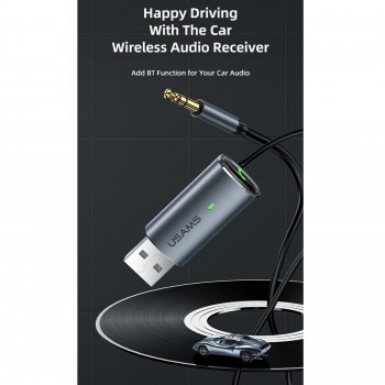 transmetteur audio Bluetooth Usams entrée Jack pour voiture SJ504