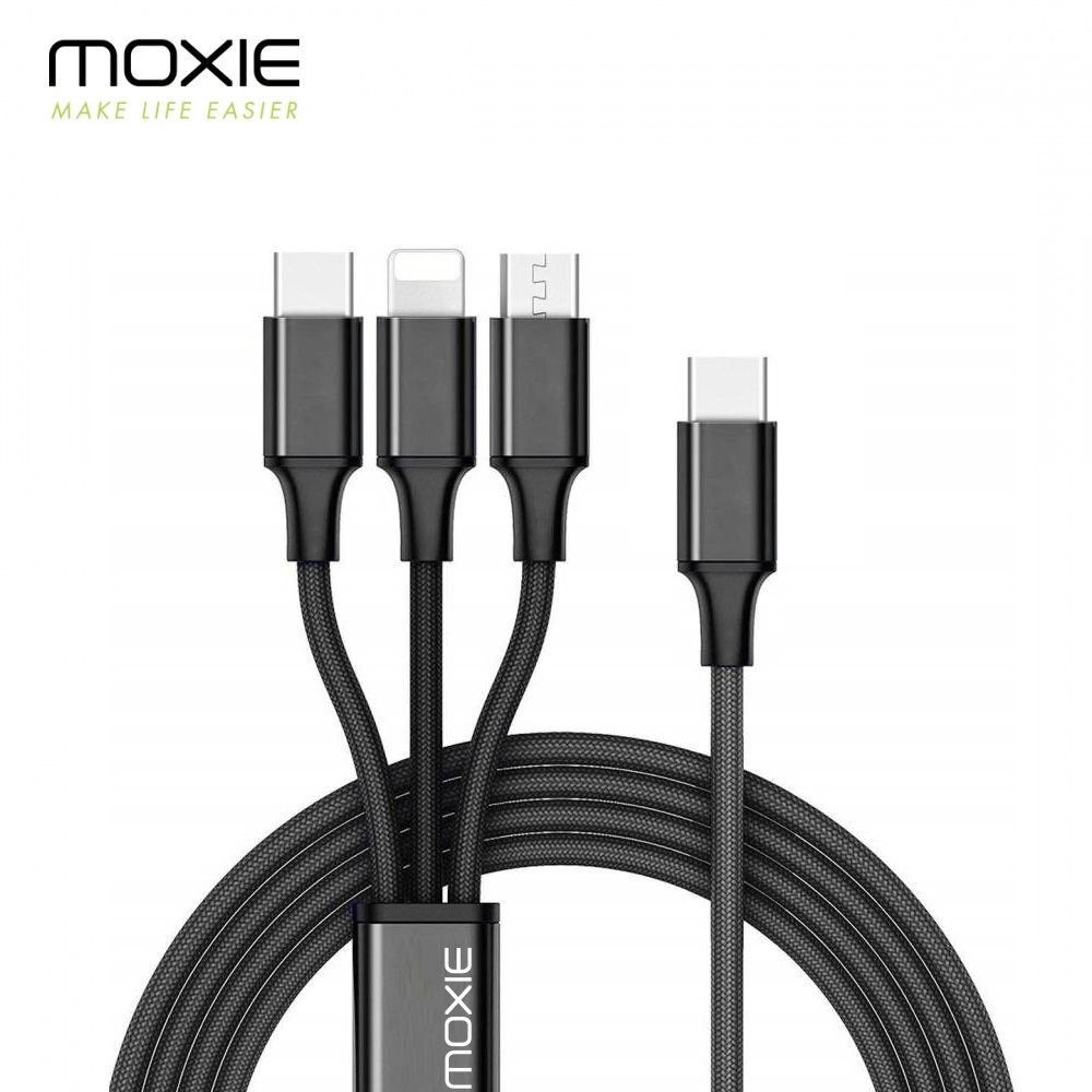 Chargeur allume-cigare USB + câble USB Type C - Moxie