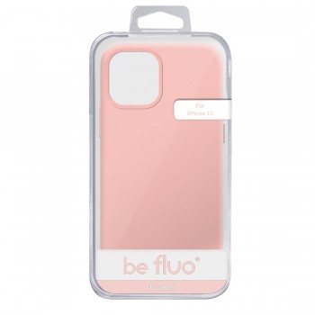 Moxie Coque iPhone 13 [BeFluo] Coque Silicone Fine et Légère pour iPhone 13 , Intérieur Microfibre, Coque Anti-chocs et Anti-rayures pour iPhone 13- Rose clair