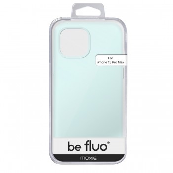Moxie Coque iPhone 13 Pro Max [BeFluo] Coque Silicone Fine et Légère pour iPhone 13 Pro Max, Intérieur Microfibre, Coque Anti-chocs et Anti-rayures pour iPhone 13 Pro Max- Bleu Glacier