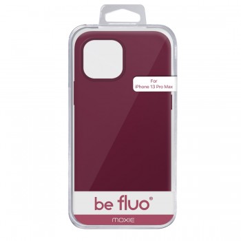 Moxie Coque iPhone 13 Pro Max [BeFluo] Coque Silicone Fine et Légère pour iPhone 13 Pro Max , Intérieur Microfibre, Coque Anti-chocs et Anti-rayures pour iPhone 13 Pro Max- Lie de vin