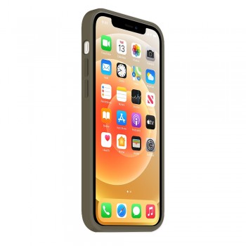 Moxie Coque iPhone 13 Mini [BeFluo] Coque Silicone Fine et Légère pour iPhone 13 Mini, Intérieur Microfibre, Coque Anti-chocs et Anti-rayures pour iPhone 13 mini- Marron gris