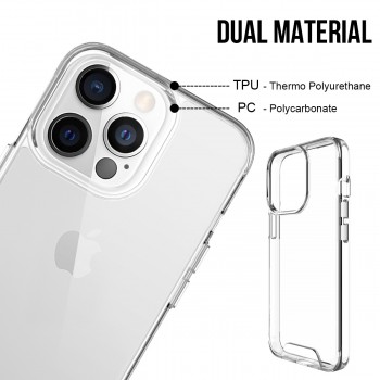 Coque renforcée Moxie transparente en TPU et Acrylique pour iPhone 13 Mini