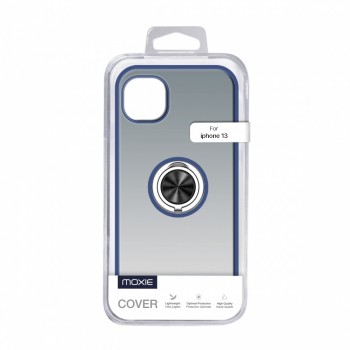 Coque Moxie R-Hold iPhone 13 avec ring holder + contour Bleu