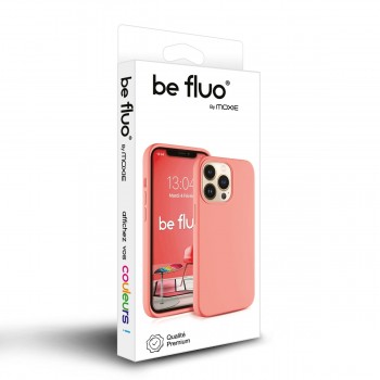 Moxie Coque iPhone 13 Mini [BeFluo] Coque Silicone Fine et Légère pour iPhone 13 Mini, Intérieur Microfibre, Coque Anti-chocs et Anti-rayures pour iPhone 13 Mini - Rose clair