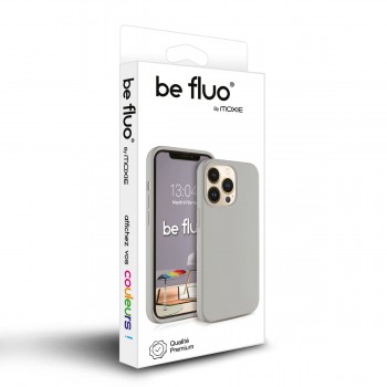 Moxie Coque iPhone 13 Mini [BeFluo] Coque Silicone Fine et Légère pour iPhone 13 Mini , Intérieur Microfibre, Coque Anti-chocs et Anti-rayures pour iPhone 13 Mini - Gris Nardo