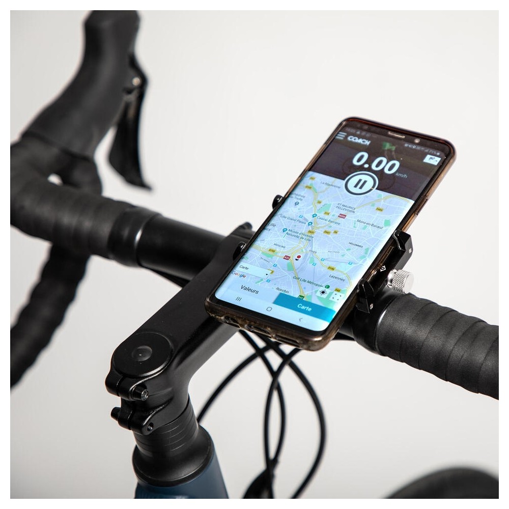 Support velo / trottinette en aluminium pour smartphone jusqu'à 7