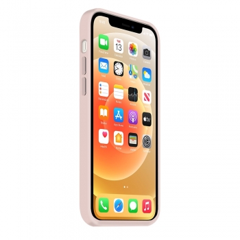 Coque Silicone Moxie BeFluo Fine et Légère pour iPhone 14 Plus, Intérieur Microfibre - Rose des sables