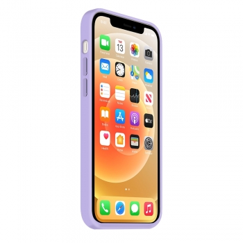 Coque Silicone Moxie BeFluo Fine et Légère pour iPhone 14 Plus, Intérieur Microfibre - Lilas