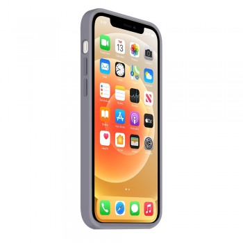Coque Silicone Moxie BeFluo Fine et Légère pour iPhone 14 Pro, Intérieur Microfibre - Gris lavande