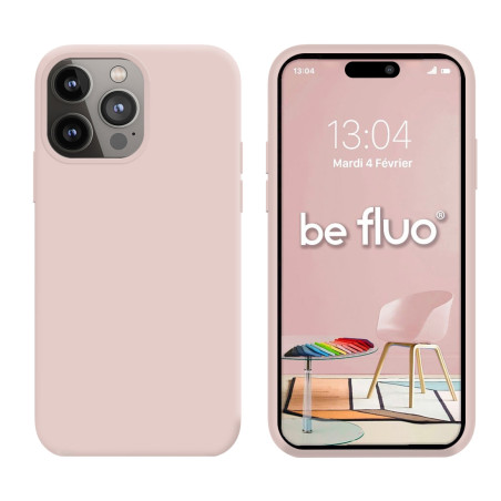 Pack Accessoires IPhone 14 Pro Little Boutik - Coque Silicone Rose + Verre Trempé - Neuf