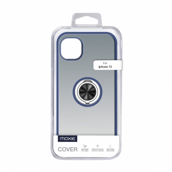 Coque Moxie R-Hold iPhone 14 Plus avec ring holder + contour Bleu