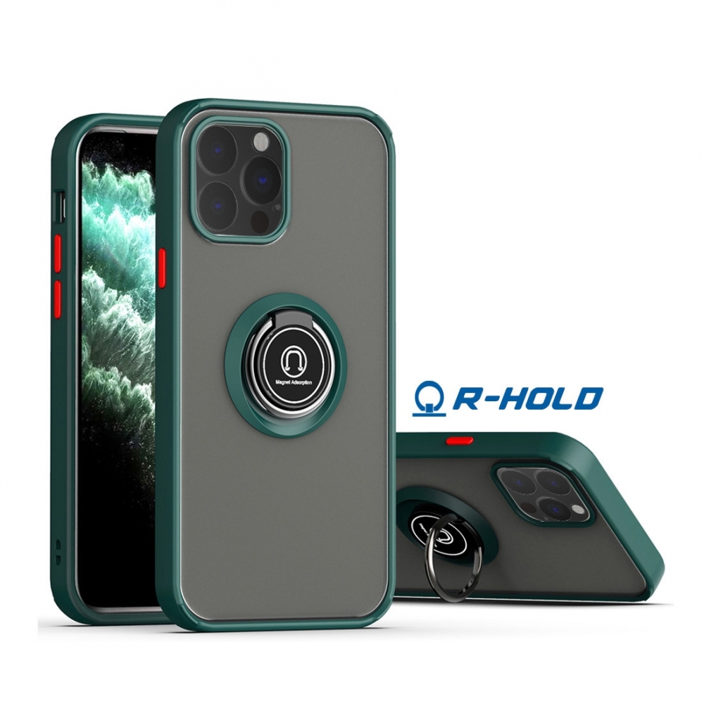 Coque Moxie R-Hold iPhone 14 pro avec ring holder + contour Vert