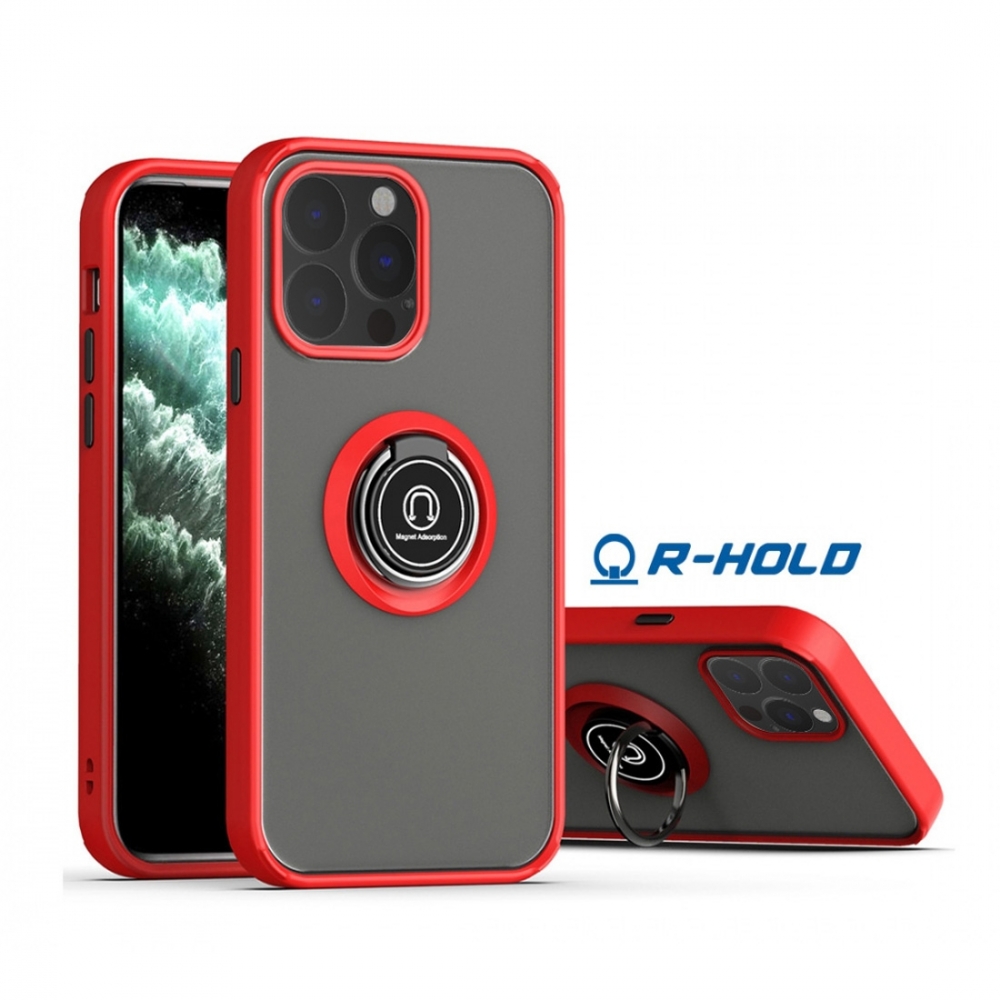 Coque Moxie R-Hold iPhone 14 pro avec ring holder + contour Rouge