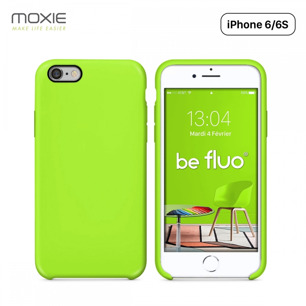 Moxie Coque iPhone 13 [BeFluo] Coque Silicone Fine et Légère pour