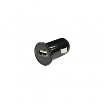 Chargeur allume-cigare 1 entrée USB + Câble data Moxie 1A Noir Type C
