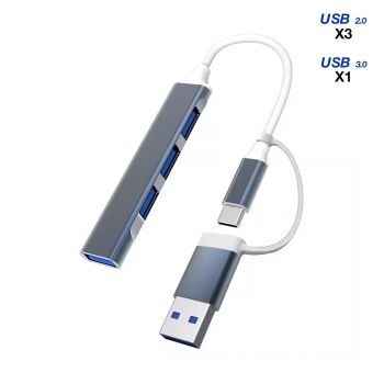 Hub USB-C/USB-A avec 3...