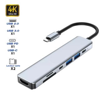 Hub USB-C vers HDMI 4K / 2...