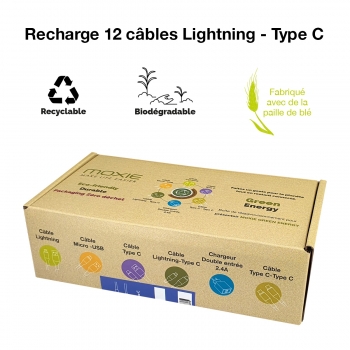 Recharge de 12 cables... 