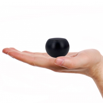 Mini Enceinte en Aluminium Noir - Puissance 3W