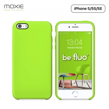 Moxie Coque iPhone 5/5S/SE [BeFluo] Coque Silicone Fine et Légère pour  iPhone SE, iPhone 5S et iPhone 5, Intérieur Microfibre, Coque Anti-chocs et  Anti-rayures pour iPhone SE/5S/5 - Orange