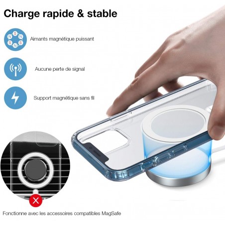 Coque IPhone 12 Pro Max Odeydo – Protection 3-en-1 Ultra Résistante – Bleu