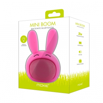 Enceinte Bluetooth Rabbit avec Oreilles Lumineuses - Rose