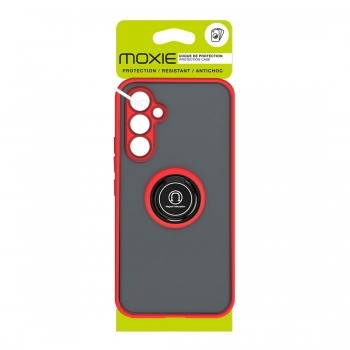 Coque Moxie R-Hold pour Galaxy A04S avec ring holder + contour rouge