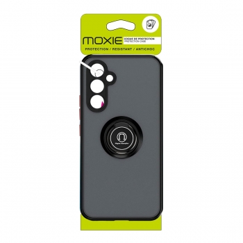Coque Moxie R-Hold pour Galaxy A04S avec ring holder + contour Noir