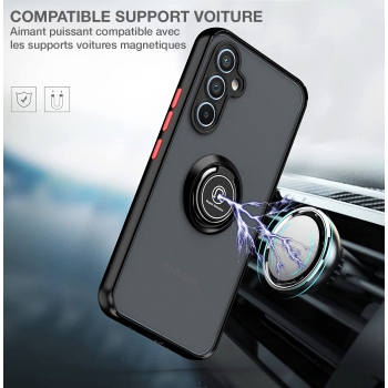 Coque Moxie R-Hold pour Galaxy A04S avec ring holder + contour Noir