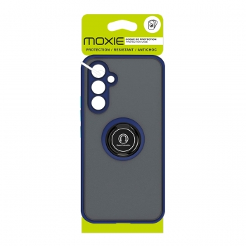 Coque Moxie R-Hold pour Galaxy A04S avec ring holder + contour bleu
