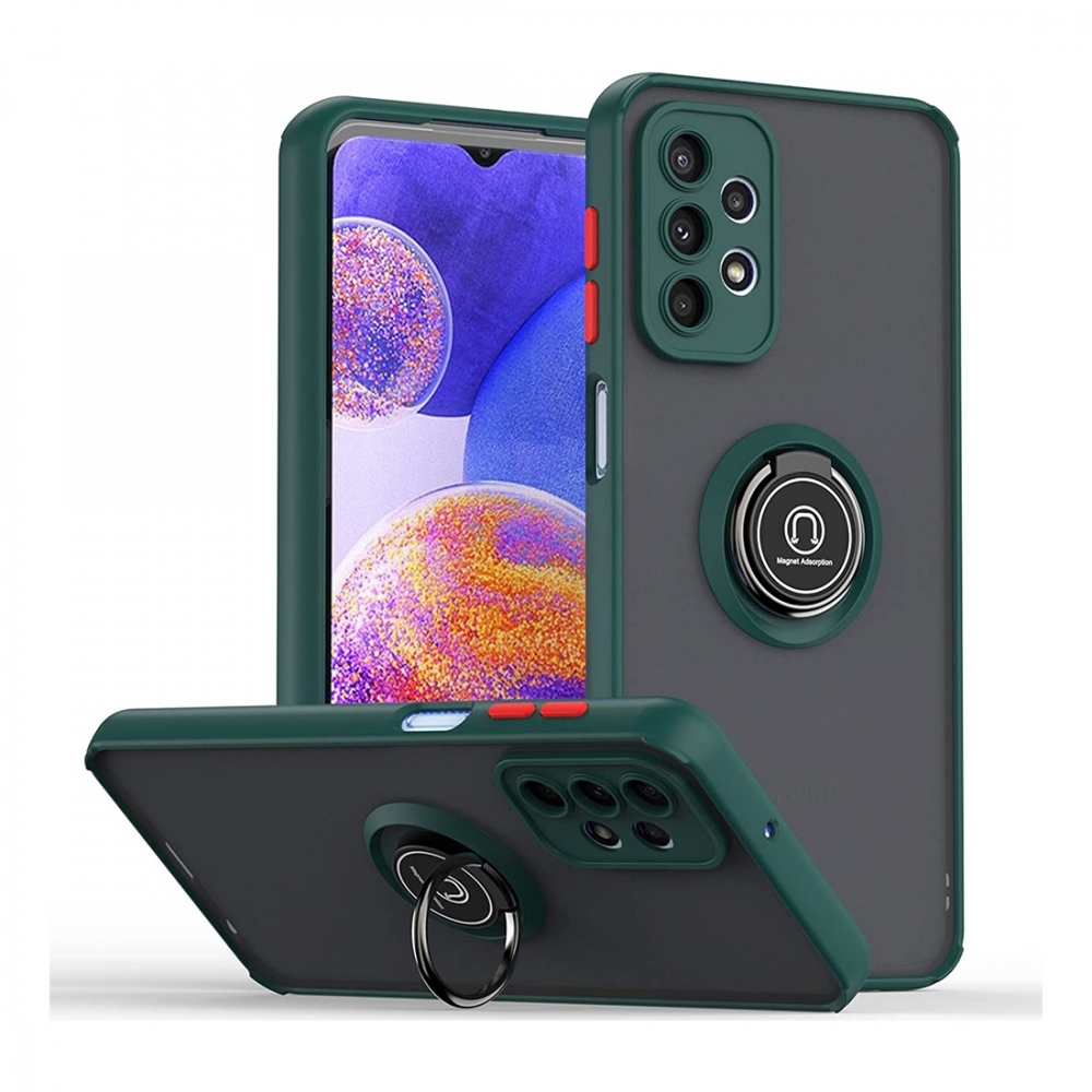 Coque Moxie R-Hold pour Galaxy A23 5G avec ring holder + contour Vert