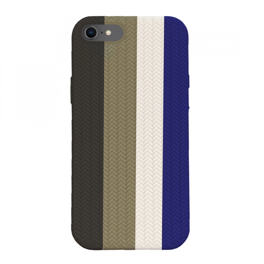 Coque TPU motif texture chevron pour iphone 7/8 - Multicouleur