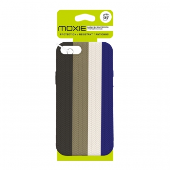 Coque TPU motif texture chevron pour iphone 7/8 - Multicouleur