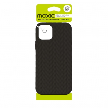Coque TPU motif chevron iphone 14 -NOIR