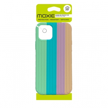 Coque TPU motif chevron iphone 14 - Multicouleur