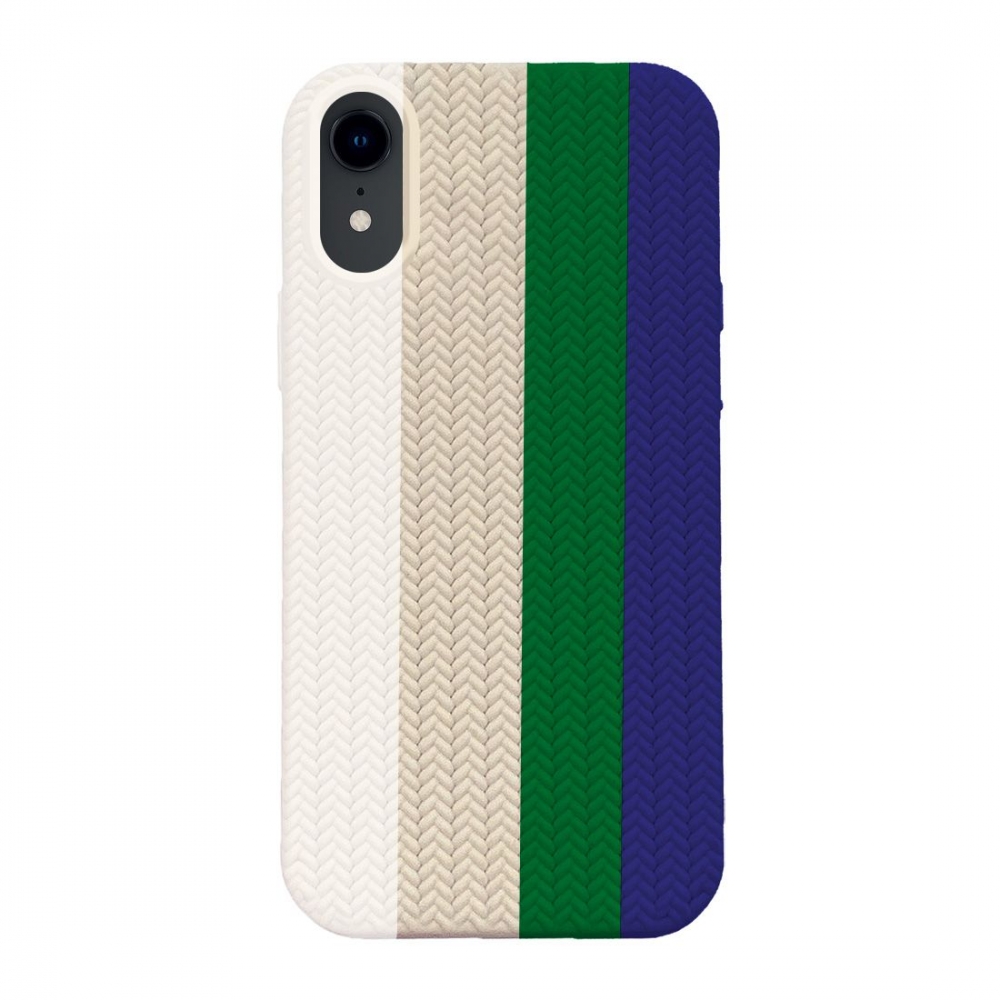 Coque TPU motif texture chevron pour iphone XR - Multicouleur