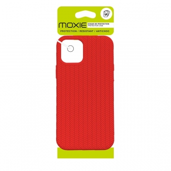 Coque TPU motif texture chevron pour iphone 14 Pro Rouge