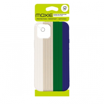 Coque TPU motif texture chevron pour iphone 14 Pro - Multicouleur