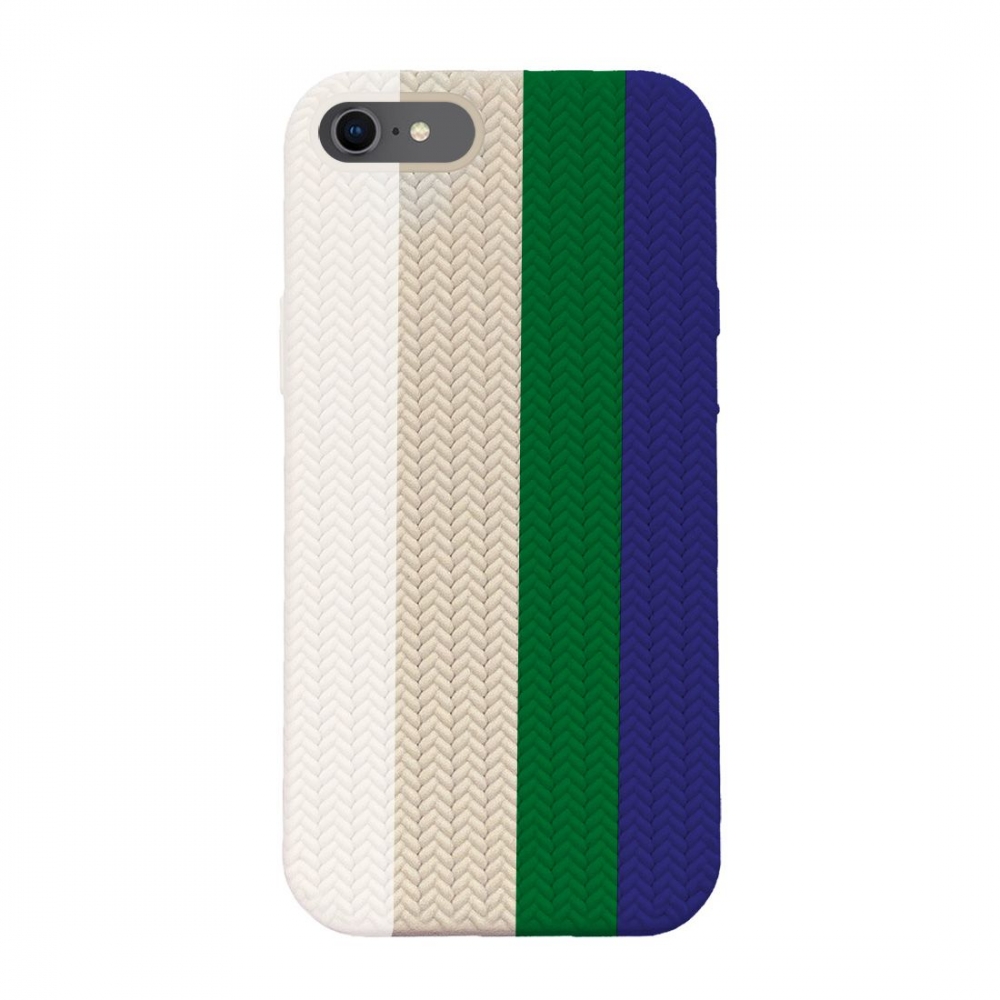 Coque TPU motif texture chevron pour iphone 7/8 - Multicouleur