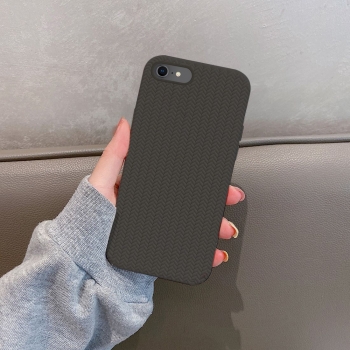 Coque TPU motif texture chevron pour iphone 7/8 - Noir