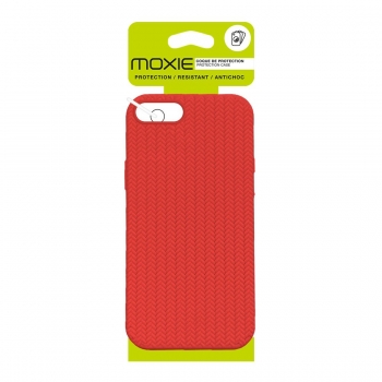 Coque TPU motif texture chevron pour iphone 7/8 - Rouge