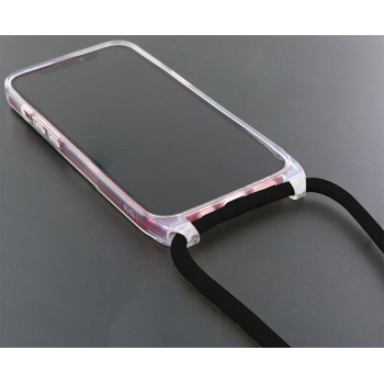 Coque renforcée pour iPhone 14 pro avec tour de cou 8mm - Noir