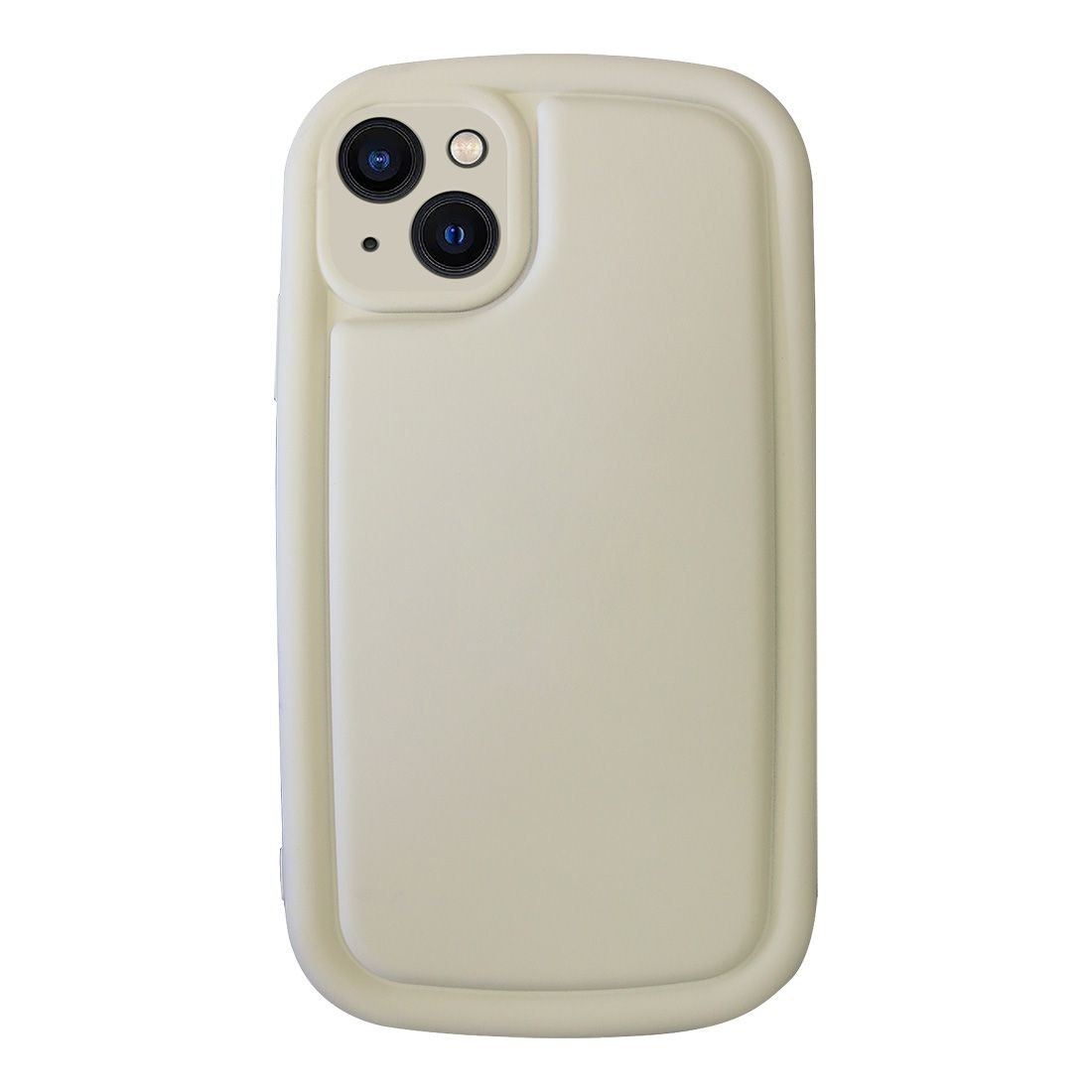 Coque en TPU effet matelassé pour iphone 13 - blanc creme