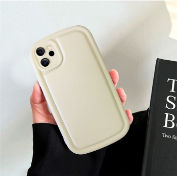 Coque en TPU effet matelassé pour iphone 11 - blanc crème